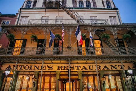 Antoine's restaurant new orleans - Thank you for your interest in an Antoine’s Gift Card! Cards can be purchased the following ways: Visiting the Restaurant. Calling the Restaurant during Business Hours: 504-581-4422. Clicking the link below. Get your gift cards now! During the month of December, we are offering a BONUS gift card offer for purchases over $100.